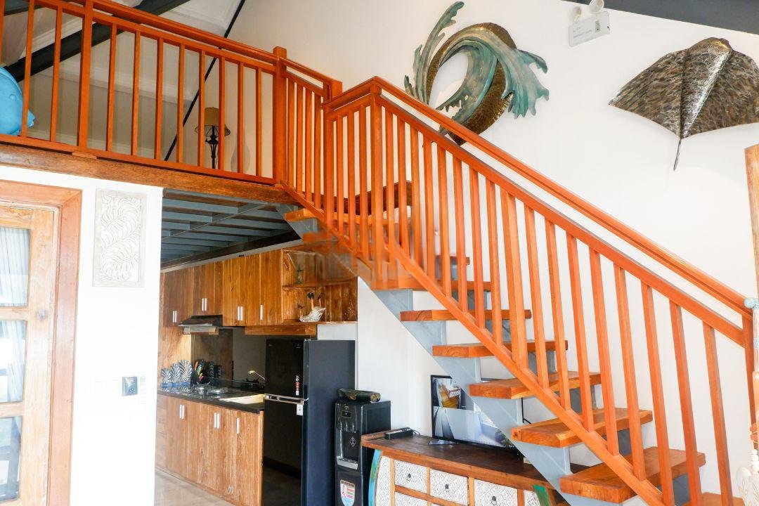 Stairs to mezzanine